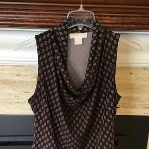 Brand new Michael Kors cowl neck sleeveless blouse